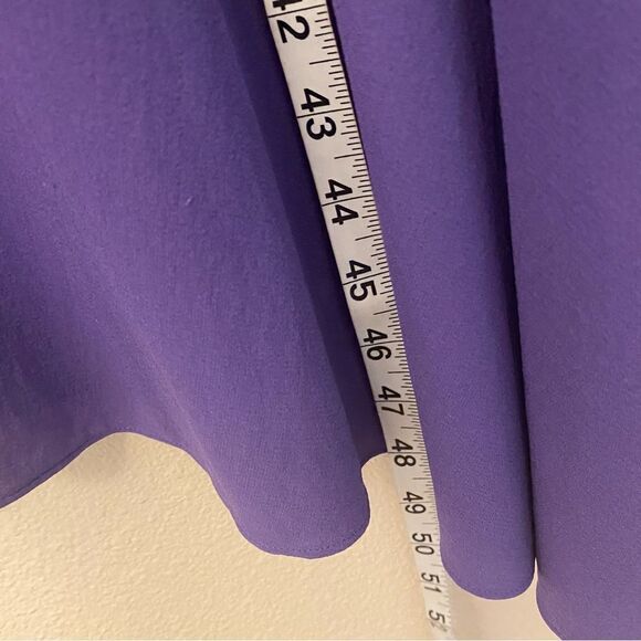 EILEEN FISHER 100% Silk Georgette maxi sleeveless Dress purple oversized S - Picture 13 of 14